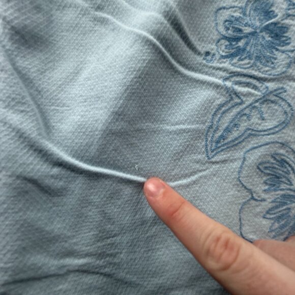 Tommy Bahama Floral Short Sleeve Silk 2XL Blue Vacation Button Up Casual Shirt - Picture 13 of 16